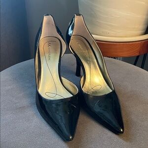 Anne Klein Pointed Patent Leather Heels Womens 9 Formal Work Chic
